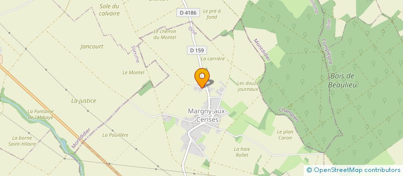 localisation de l'entreprise D'HIER ET D'AUJOURD'HUI  MARGNY-AUX-CERISES