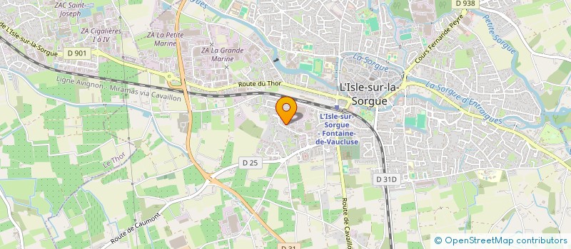 localisation de l'entreprise D'HIER ET D'AUJOURDHUI à L'ISLE-SUR-LA-SORGUE