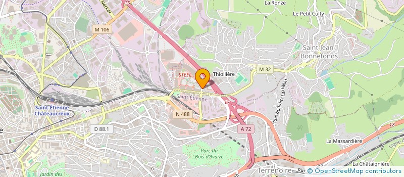 localisation de l'entreprise D'HITELEM  SAINT-JEAN-BONNEFONDS