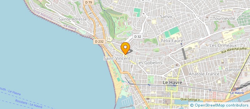 localisation de l'entreprise D'HOE CAR SERVICE  LE HAVRE