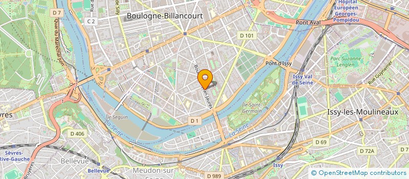 localisation de l'entreprise D HOLDING à BOULOGNE-BILLANCOURT