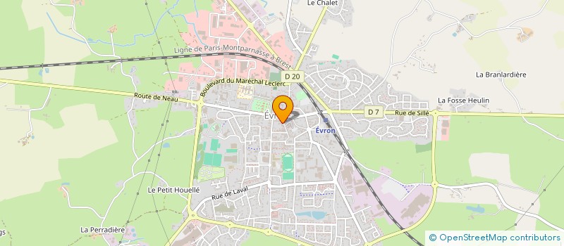 localisation de l'entreprise D'HOMME A HOMME  EVRON