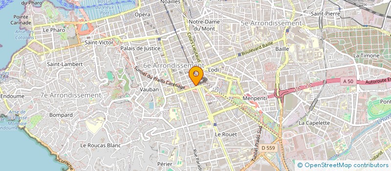 localisation de l'entreprise D.I à MARSEILLE