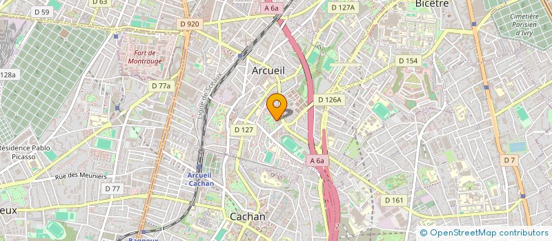 localisation de l'entreprise D.I.A.M.E.C.A  ARCUEIL