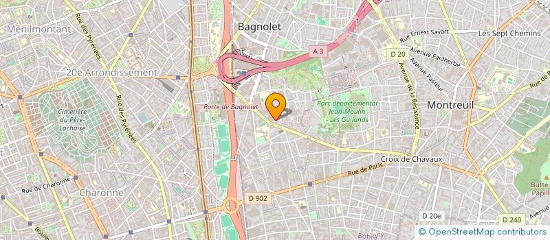 localisation de l'entreprise D.I.A.N à BAGNOLET