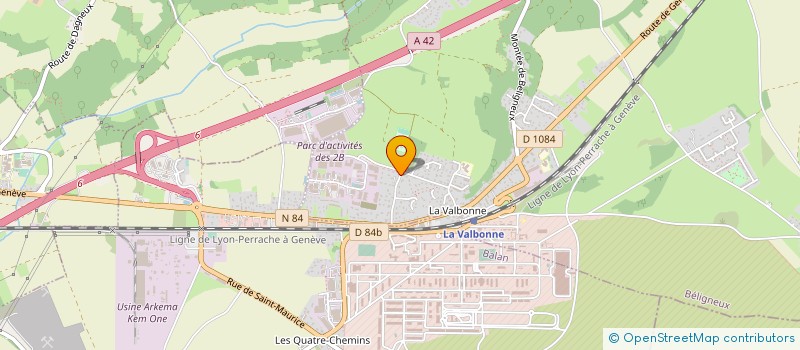 localisation de l'entreprise D.I.C.C  BELIGNEUX