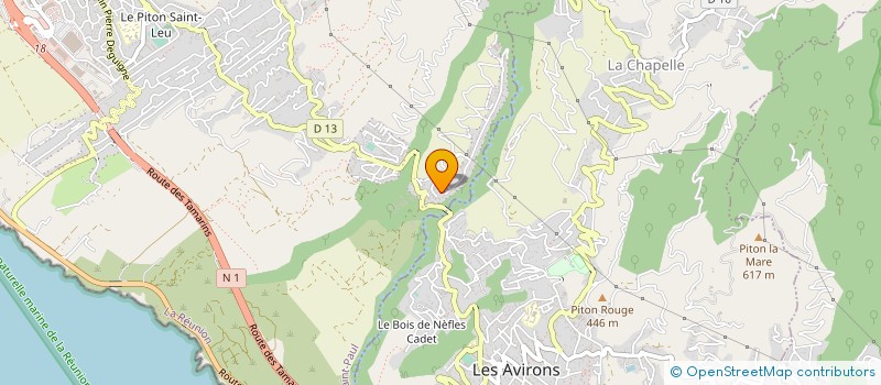 localisation de l'entreprise D ' I D E E S à SAINT-LEU