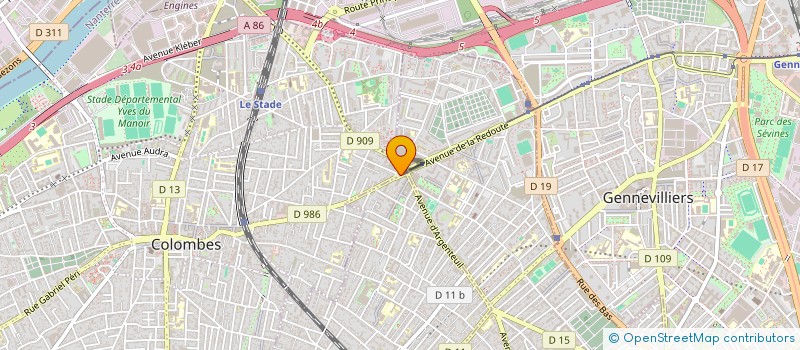 localisation de l'entreprise D.I.E. à COLOMBES