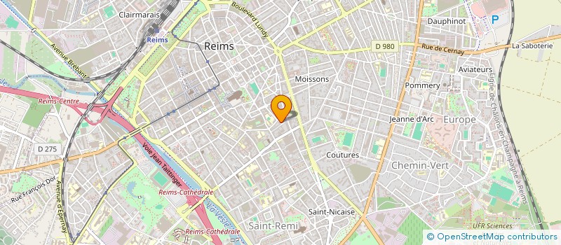 localisation de l'entreprise D.I.FORMATION  REIMS