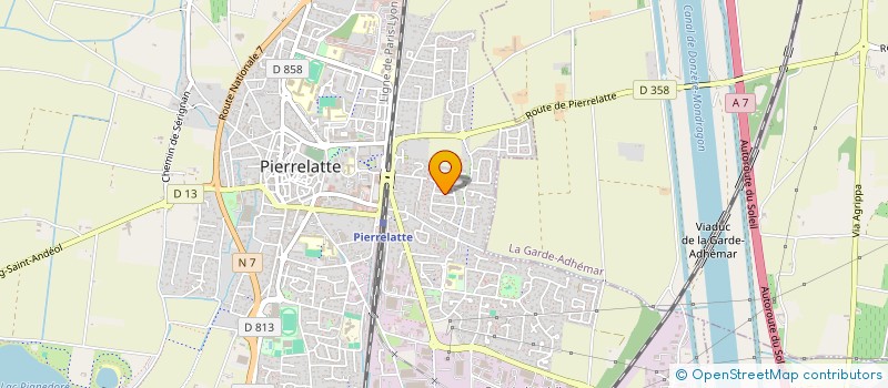 localisation de l'entreprise D.I.L.M.  PIERRELATTE