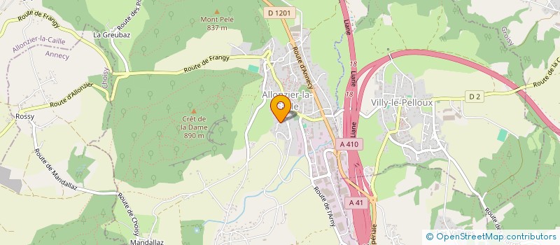 localisation de l'entreprise D.I.N.  ALLONZIER-LA-CAILLE