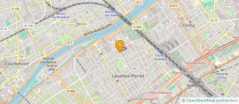 localisation de l'entreprise D.I.N.A. H à LEVALLOIS PERRET