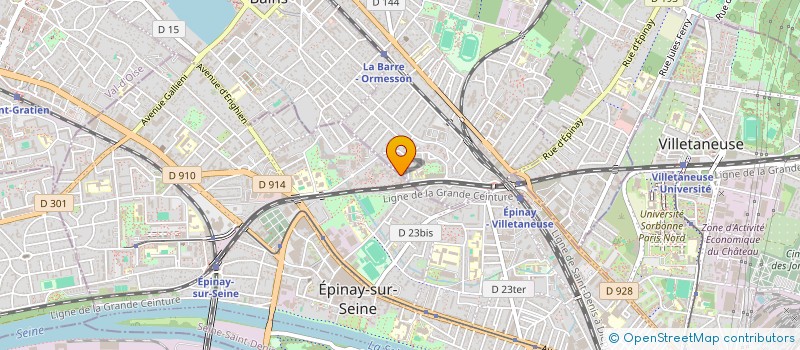 localisation de l'entreprise D.I.N INTERNATIONAL  EPINAY-SUR-SEINE