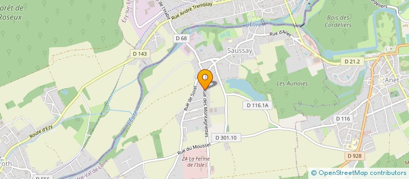 localisation de l'entreprise D.I.O.P. à SAUSSAY
