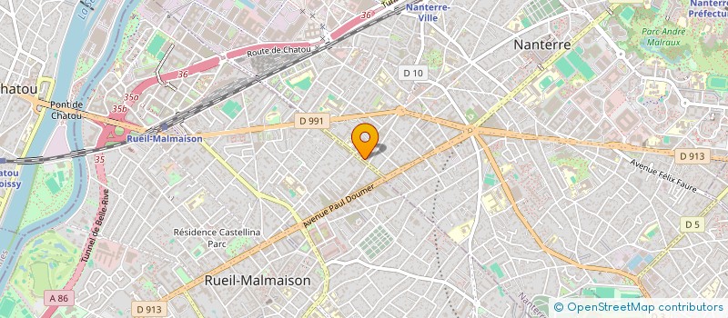 localisation de l'entreprise D.I.P. à NANTERRE