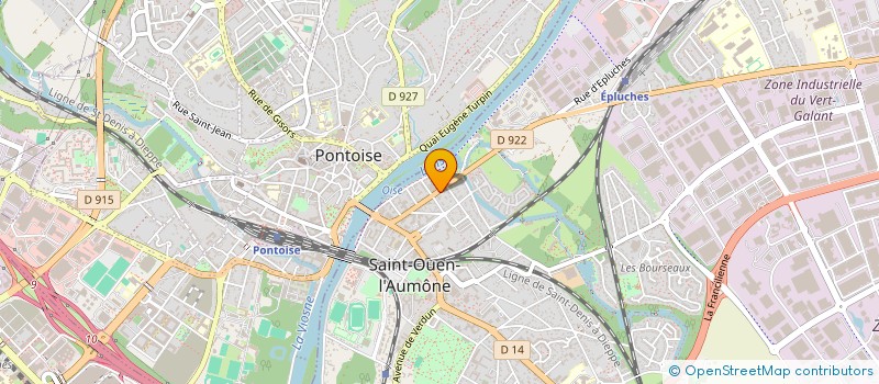 localisation de l'entreprise D.I.P.C. à SAINT-OUEN-L'AUMONE