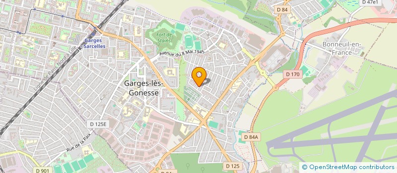 localisation de l'entreprise D.I.P. CHAUFFEURED LIMOUSINE SERVICES FRANCE  GARGES-LES-GONESSE