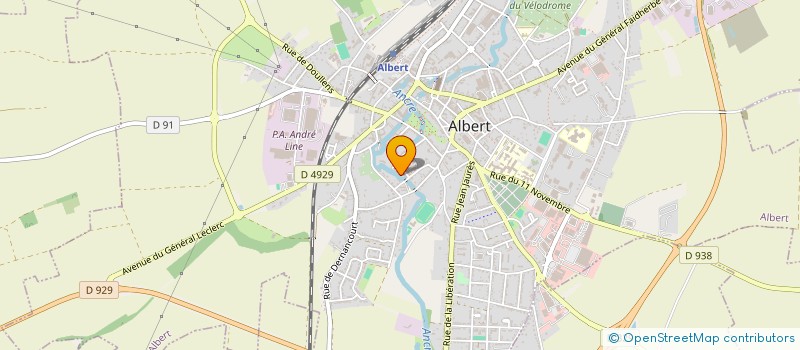 localisation de l'entreprise D.I.R.E à ALBERT