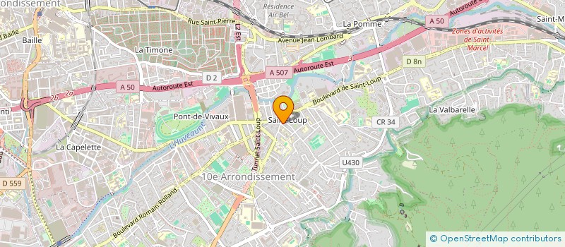 localisation de l'entreprise D. I. R. E. S. à MARSEILLE