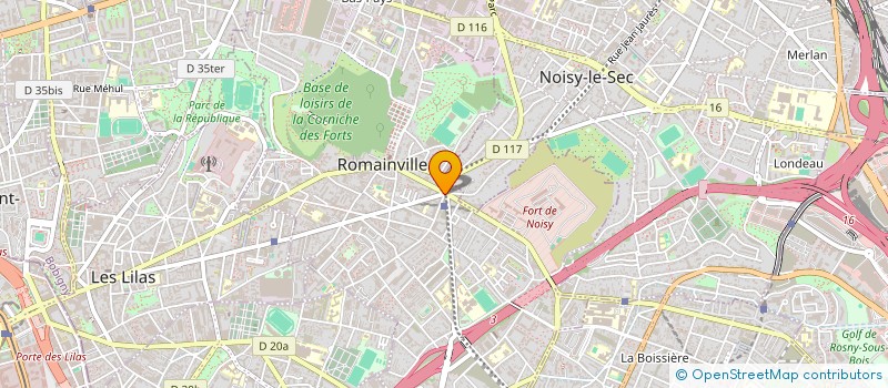 localisation de l'entreprise D.I.S à ROMAINVILLE