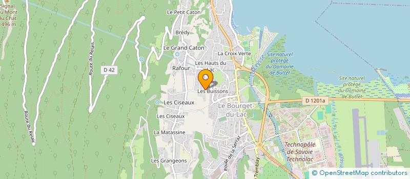 localisation de l'entreprise D.I.S.  LE BOURGET-DU-LAC