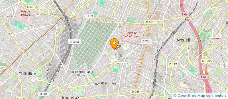 localisation de l'entreprise D.I.T.A DECO à BAGNEUX