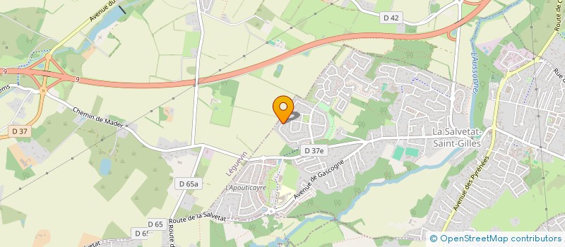 localisation de l'entreprise D.I.T.CARRELAGE  LA SALVETAT-SAINT-GILLES