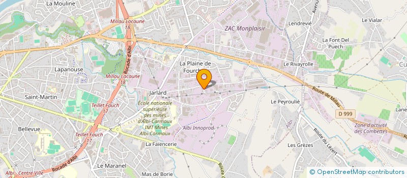 localisation de l'entreprise D.I.T.E.P. à ALBI