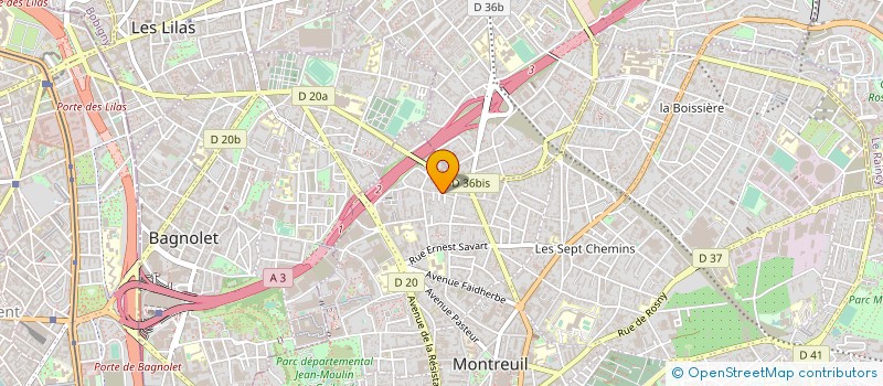 localisation de l'entreprise D.I.T.S à MONTREUIL