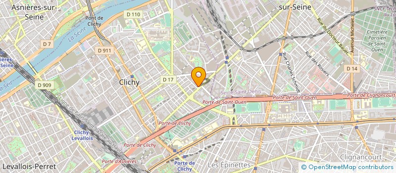 localisation de l'entreprise D-I-T-V à CLICHY