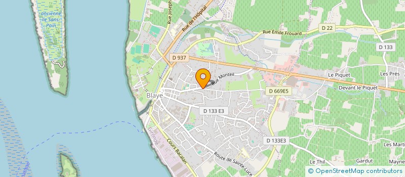 localisation de l'entreprise D'ICI DANSE à BLAYE