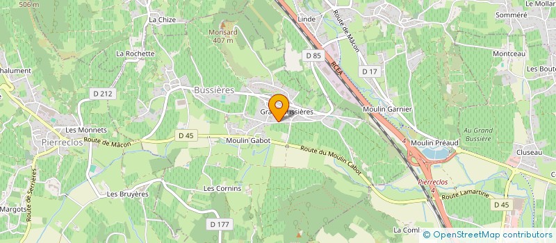 localisation de l'entreprise D'ICI DANSE  SOLUTRE-POUILLY