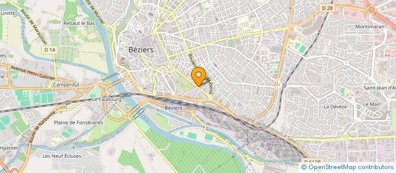 localisation de l'entreprise D ICI DE LA à BEZIERS