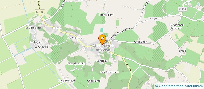 localisation de l'entreprise D'ICI ET D'AILLEURS  SAINT-THOMAS-DE-CONAC
