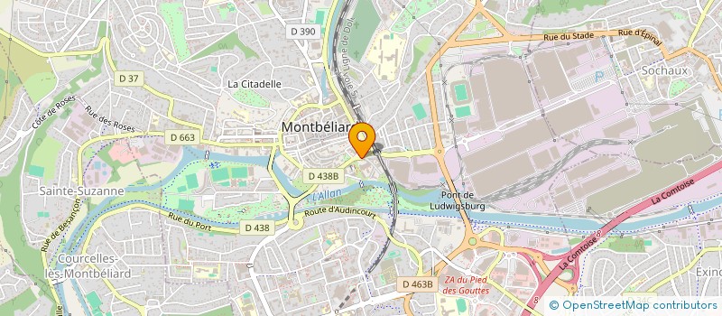 localisation de l'entreprise D-ID  MONTBELIARD