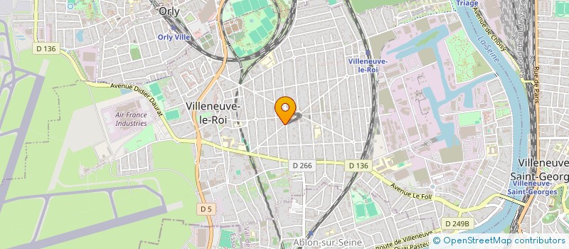localisation de l'entreprise D.IMMO  VILLENEUVE-LE-ROI
