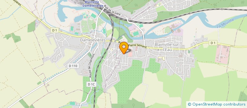 localisation de l'entreprise D-INFO  BLAINVILLE-SUR-L'EAU