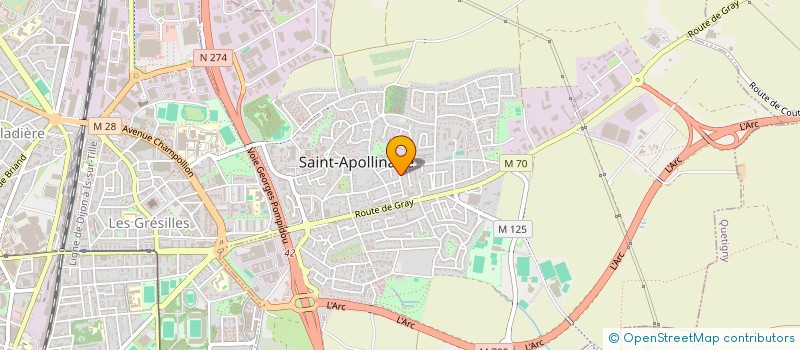 localisation de l'entreprise D.INSTALL à SAINT-APOLLINAIRE