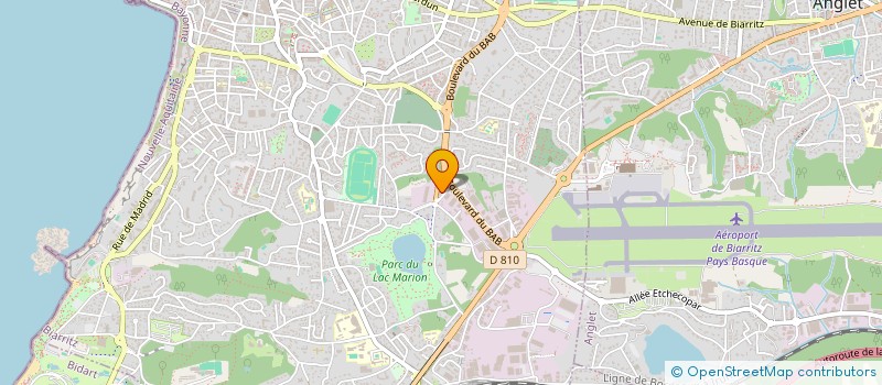 localisation de l'entreprise D INVEST à BIARRITZ