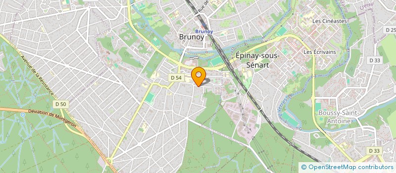 localisation de l'entreprise D'IRIS A CERISE  BRUNOY