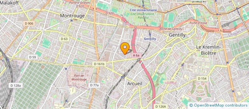 localisation de l'entreprise D-IT CONSULTING  ARCUEIL