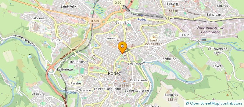 localisation de l'entreprise D'IZU à RODEZ