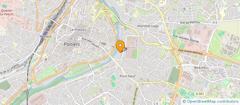 localisation de l'entreprise D J à POITIERS