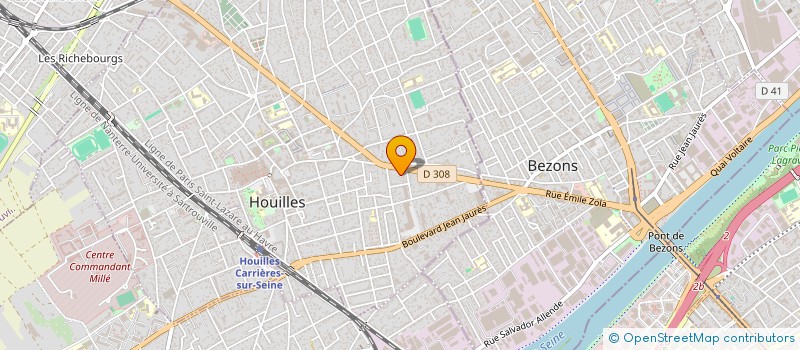 localisation de l'entreprise D.J.  HOUILLES