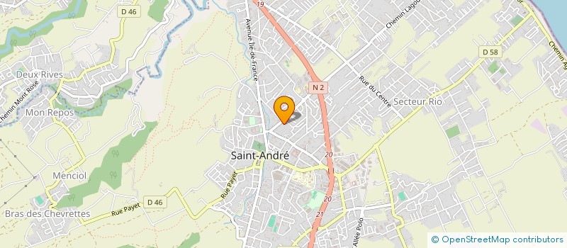 localisation de l'entreprise D&J à SAINT-ANDRE