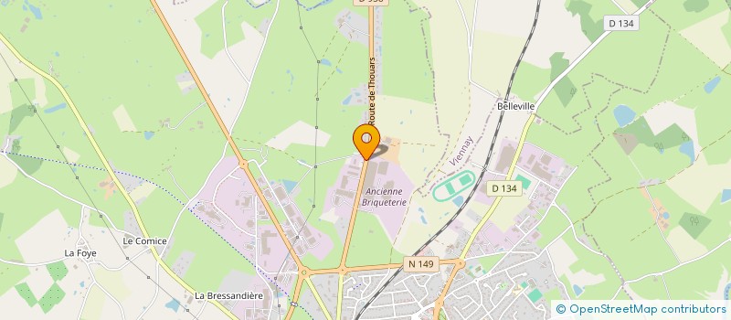 localisation de l'entreprise D.J.  CHATILLON-SUR-THOUET