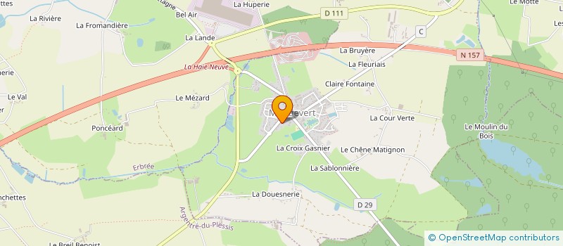 localisation de l'entreprise D.J. AUTOMOBILES  GENNES-SUR-SEICHE