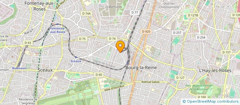 localisation de l'entreprise D.J.BOUCICAUT91 à BOURG-LA-REINE