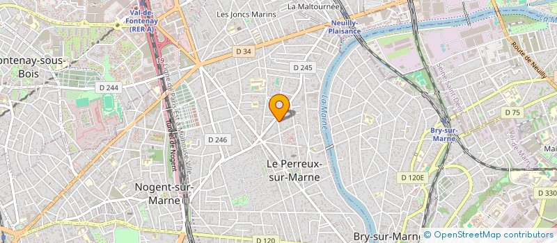 localisation de l'entreprise D J C à LE PERREUX-SUR-MARNE