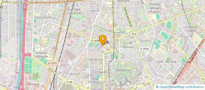 localisation de l'entreprise D.J.E.  GRENOBLE